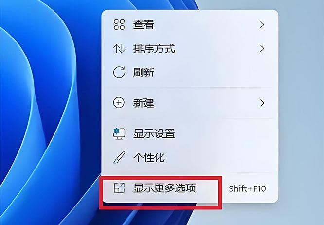 显示更多选项